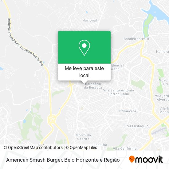 American Smash Burger mapa