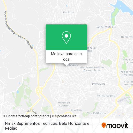 Nmax Suprimentos Tecnicos mapa