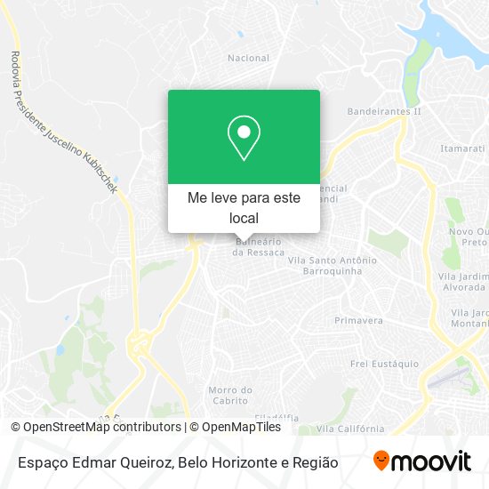 Espaço Edmar Queiroz mapa
