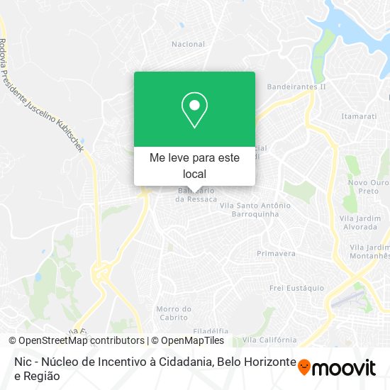 Nic - Núcleo de Incentivo à Cidadania mapa