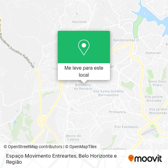 Espaço Movimento Entreartes mapa
