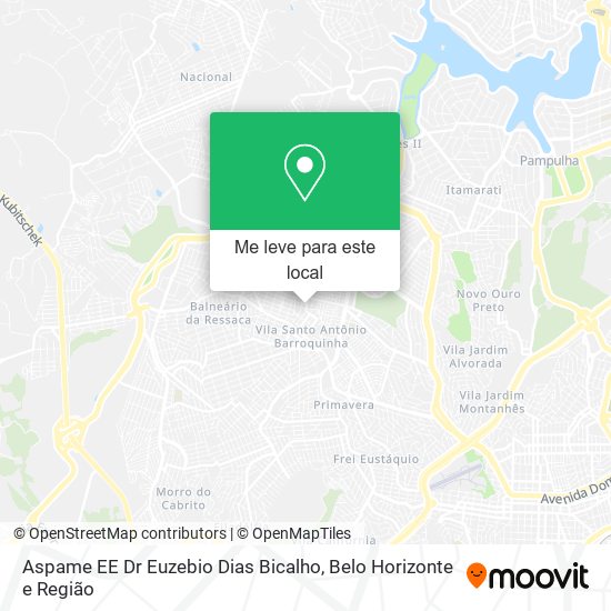Aspame EE Dr Euzebio Dias Bicalho mapa