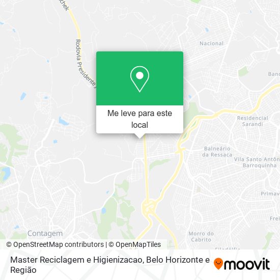 Master Reciclagem e Higienizacao mapa