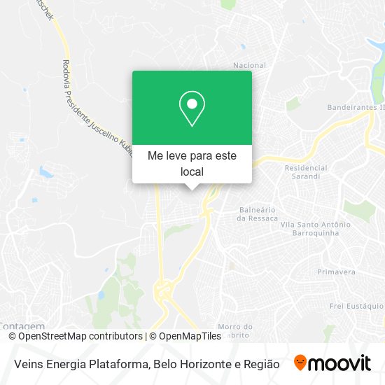 Veins Energia Plataforma mapa