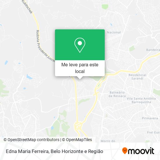 Edna Maria Ferreira mapa