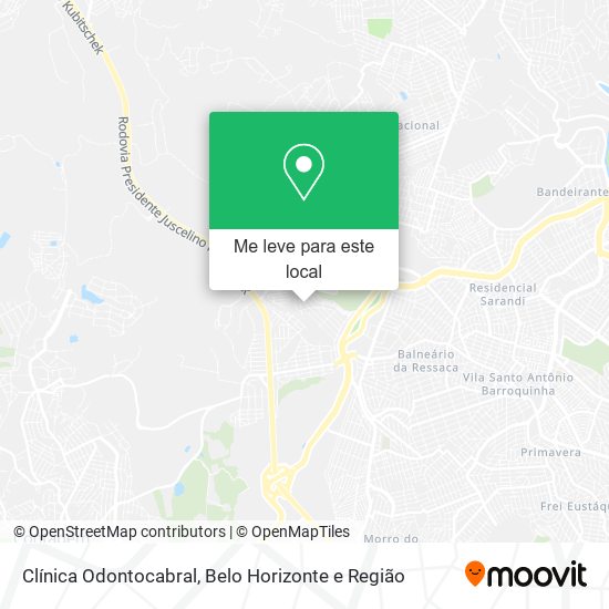 Clínica Odontocabral mapa