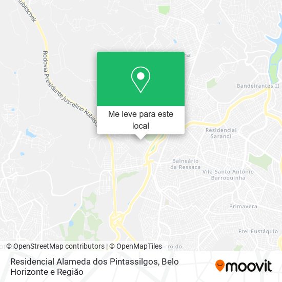 Residencial Alameda dos Pintassilgos mapa