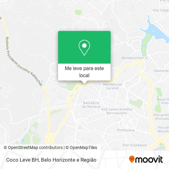Coco Leve BH mapa