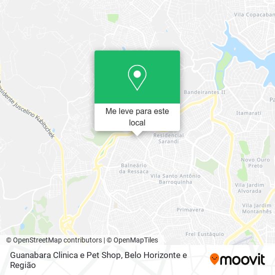 Guanabara Clinica e Pet Shop mapa