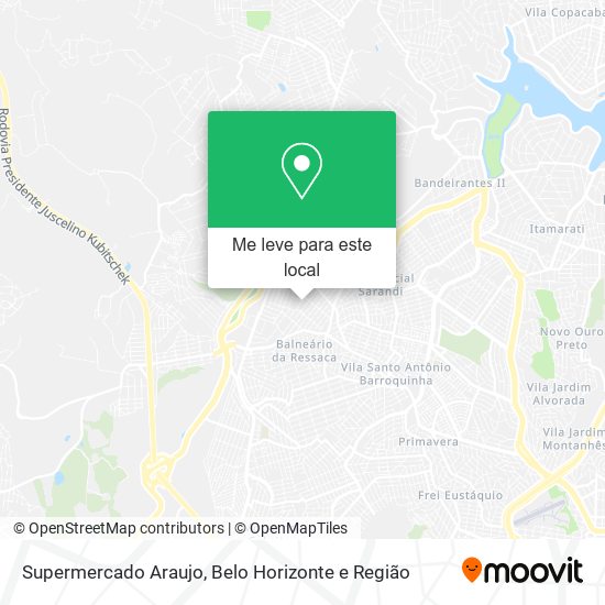 Supermercado Araujo mapa