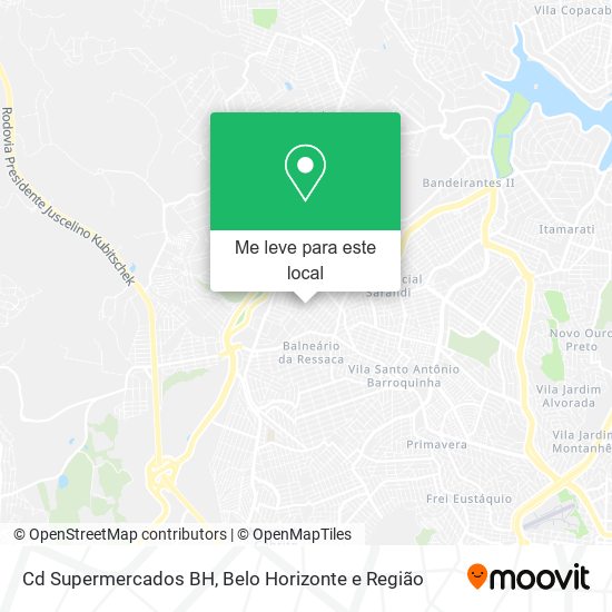 Cd Supermercados BH mapa