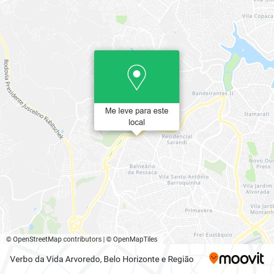 Verbo da Vida Arvoredo mapa