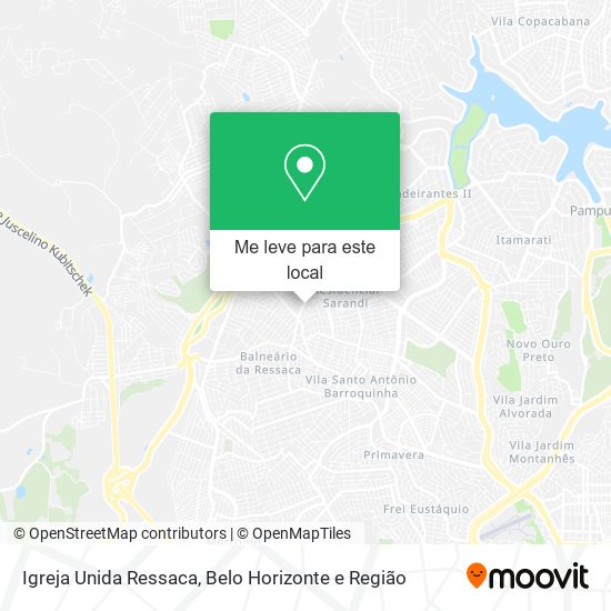 Igreja Unida Ressaca mapa