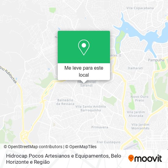 Hidrocap Pocos Artesianos e Equipamentos mapa