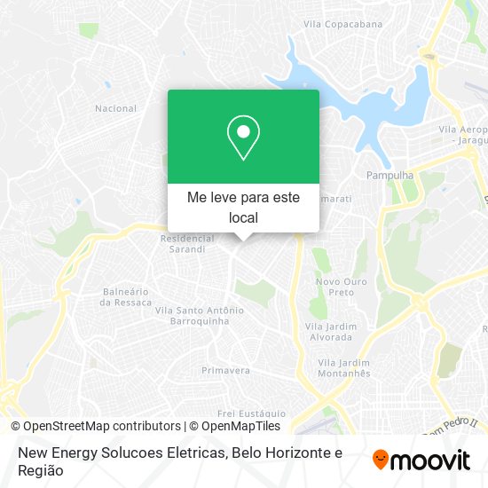 New Energy Solucoes Eletricas mapa