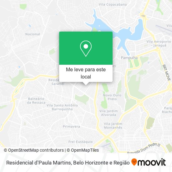 Residencial d'Paula Martins mapa