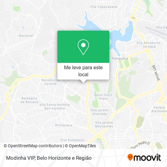 Modinha VIP mapa