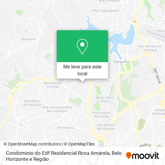 Condominio do Edf Residencial Rosa Amarela mapa