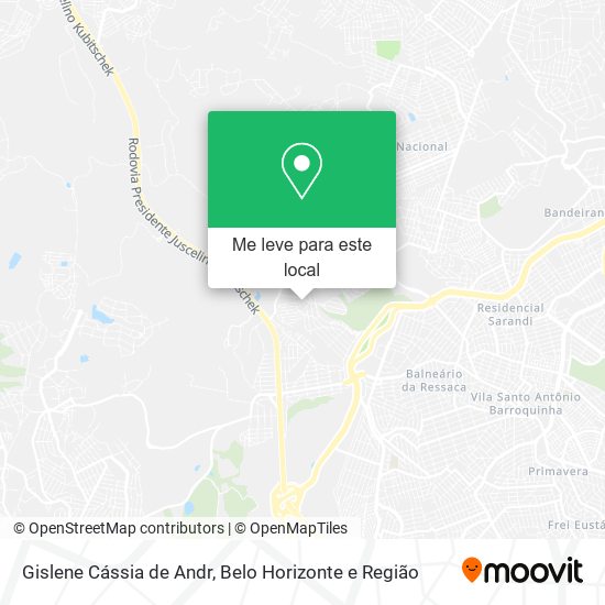 Gislene Cássia de Andr mapa