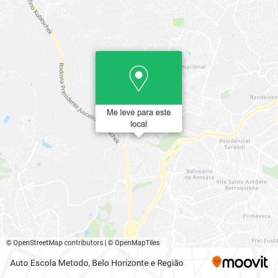 Auto Escola Metodo mapa