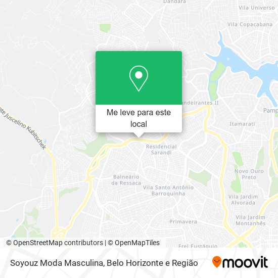 Soyouz Moda Masculina mapa