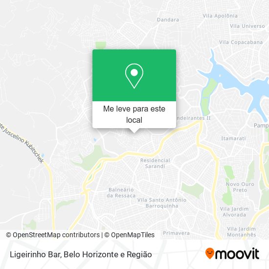 Ligeirinho Bar mapa