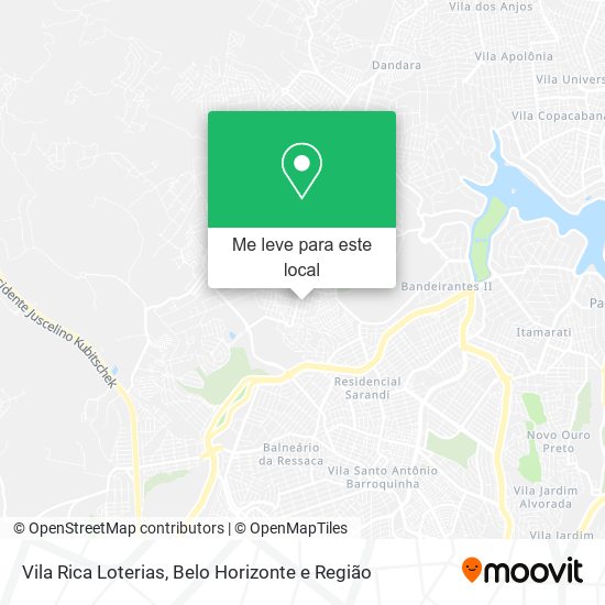 Vila Rica Loterias mapa