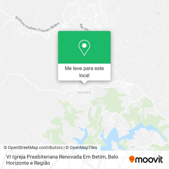 VI Igreja Presbiteriana Renovada Em Betim mapa