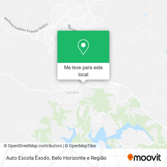 Auto Escola Êxodo mapa