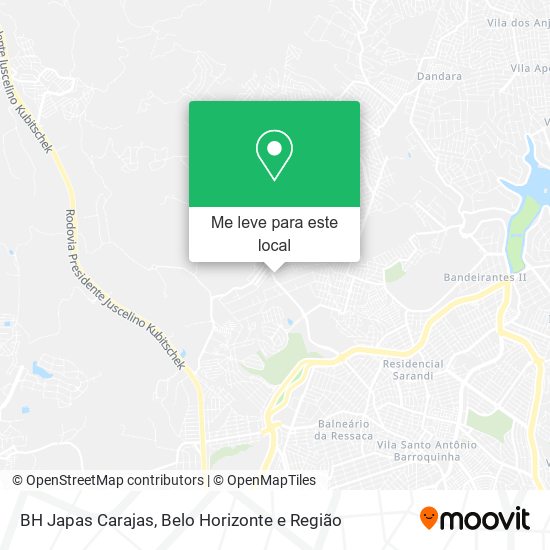 BH Japas Carajas mapa