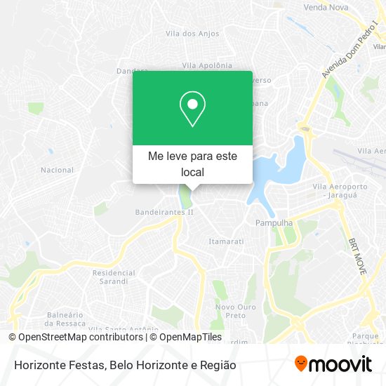 Horizonte Festas mapa