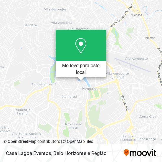 Casa Lagoa Eventos mapa