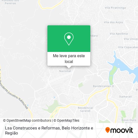 Lsa Construcoes e Reformas mapa