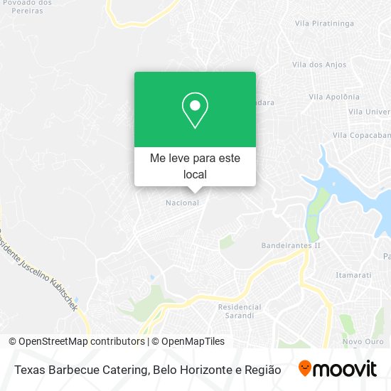 Texas Barbecue Catering mapa