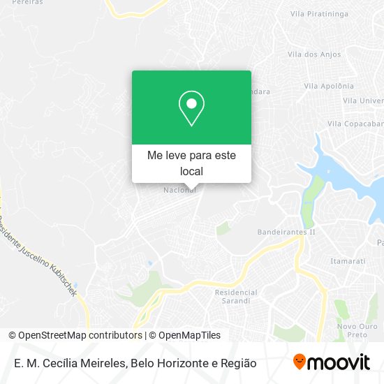 E. M. Cecília Meireles mapa