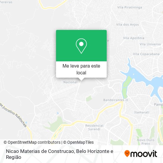 Nicao Materias de Construcao mapa