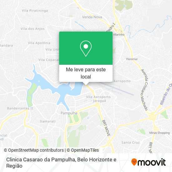 Clinica Casarao da Pampulha mapa