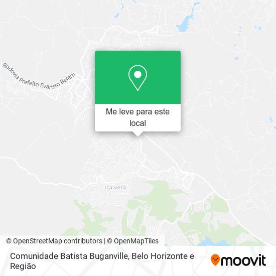 Comunidade Batista Buganville mapa