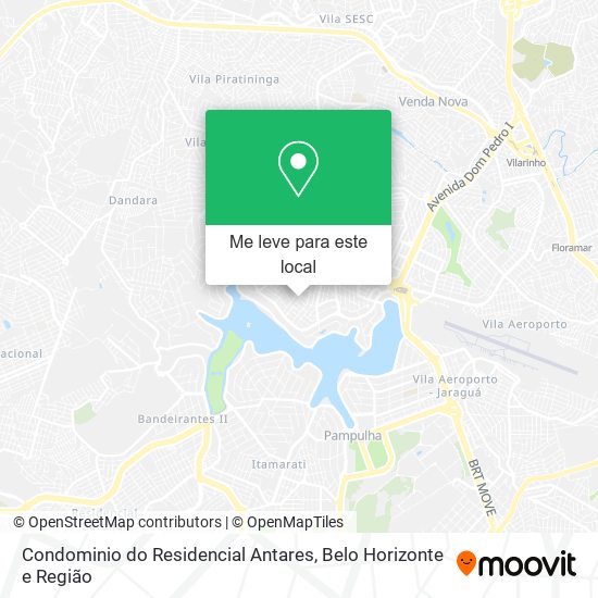 Condominio do Residencial Antares mapa