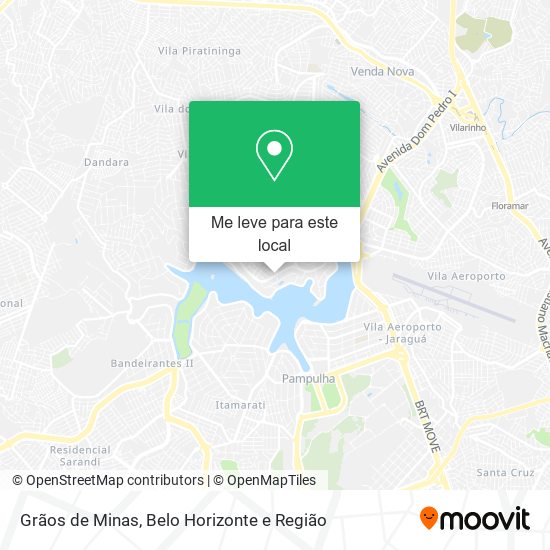 Grãos de Minas mapa