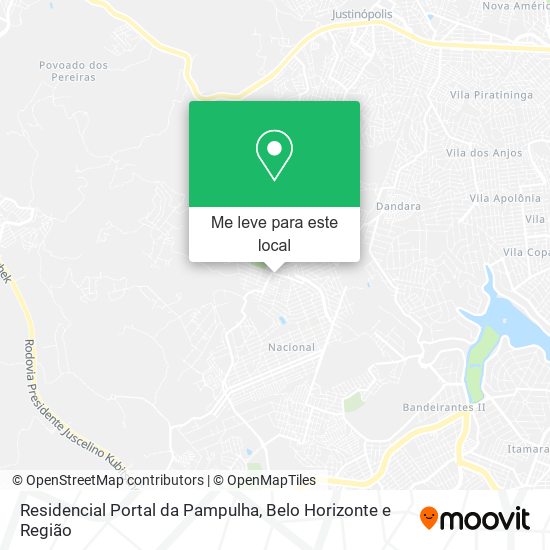 Residencial Portal da Pampulha mapa