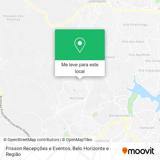 Frisson Recepções e Eventos mapa