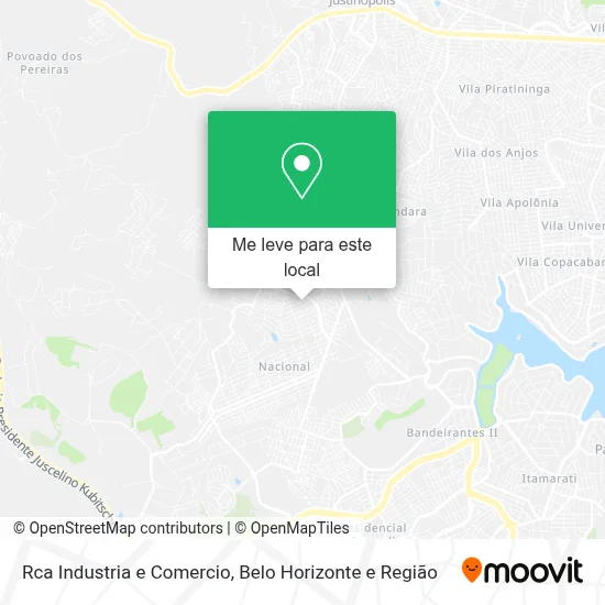 Rca Industria e Comercio mapa