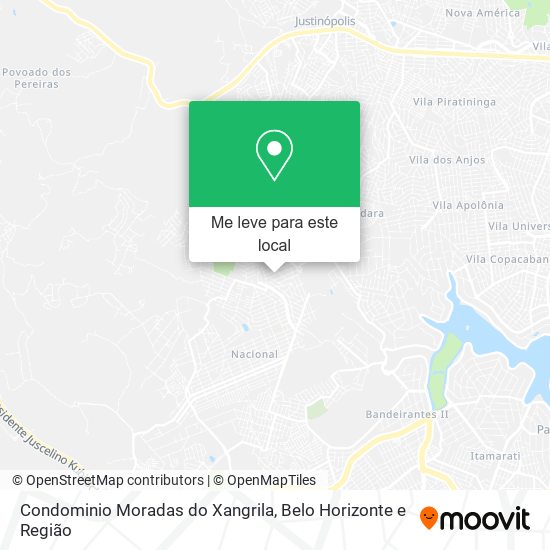 Condominio Moradas do Xangrila mapa