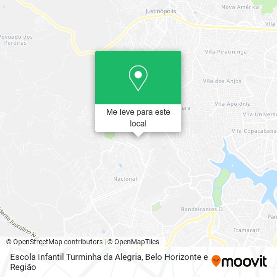 Escola Infantil Turminha da Alegria mapa