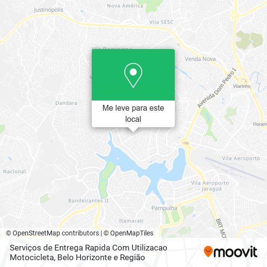 Serviços de Entrega Rapida Com Utilizacao Motocicleta mapa