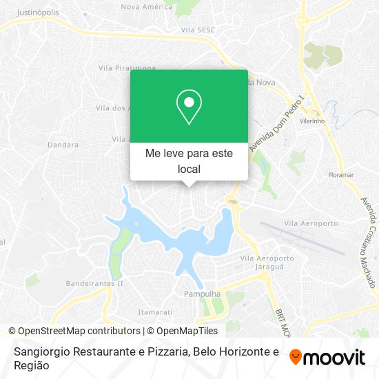 Sangiorgio Restaurante e Pizzaria mapa