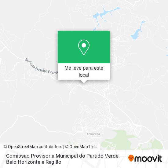 Comissao Provisoria Municipal do Partido Verde mapa