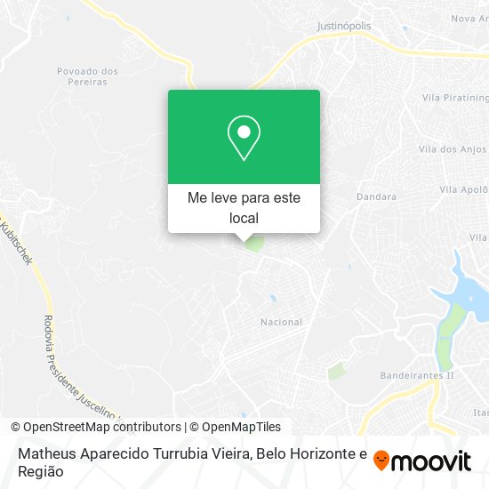 Matheus Aparecido Turrubia Vieira mapa