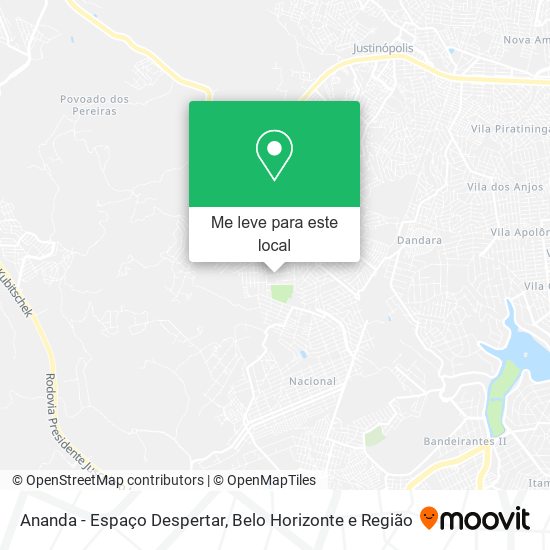 Ananda - Espaço Despertar mapa
